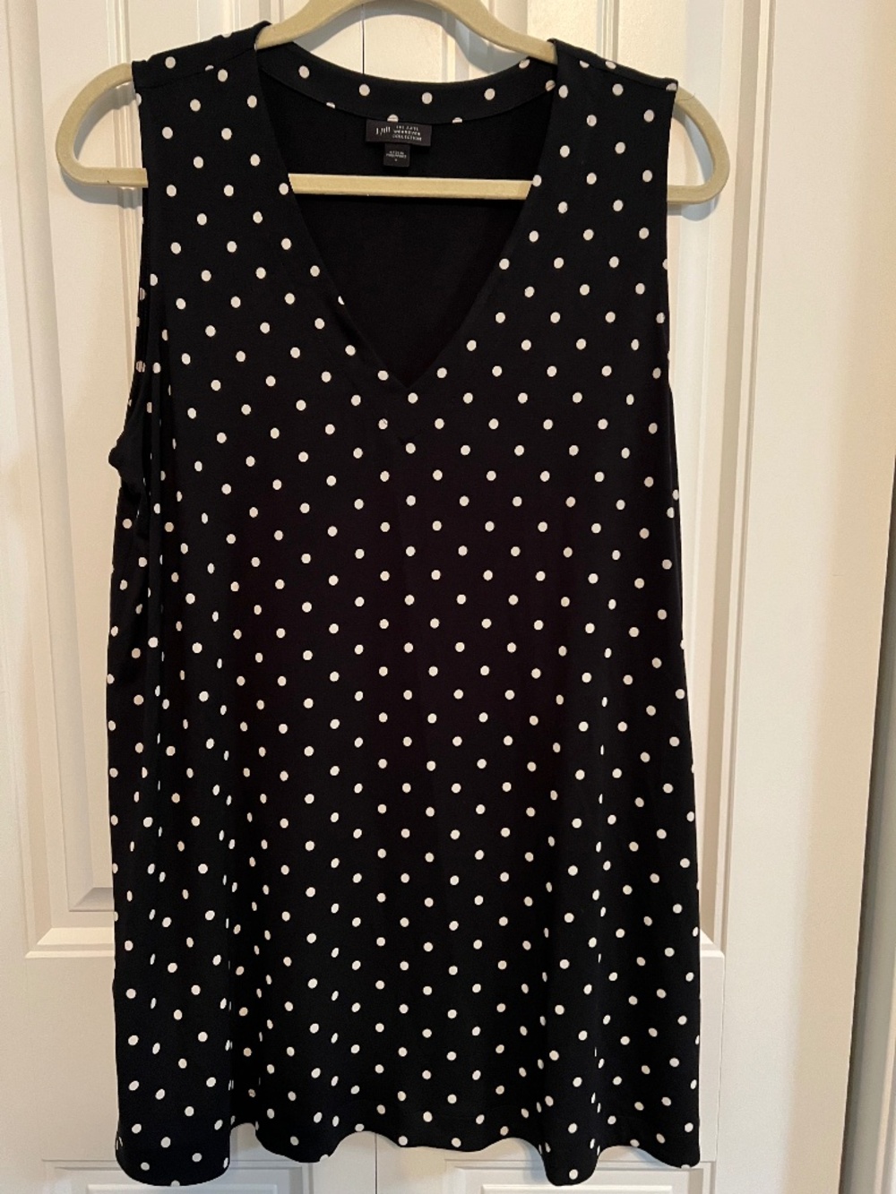 J Jill Wherever Sleeveless Polka Dot Tunic Top